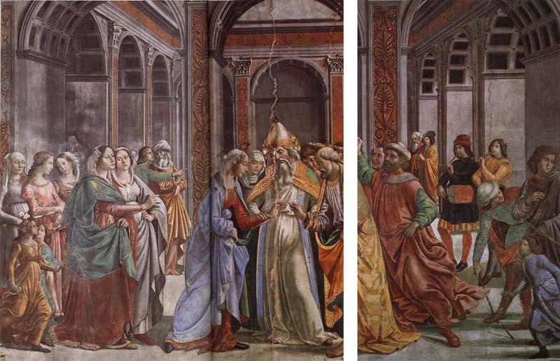 Domenicho Ghirlandaio Details of Vermahlung Marias Spain oil painting art